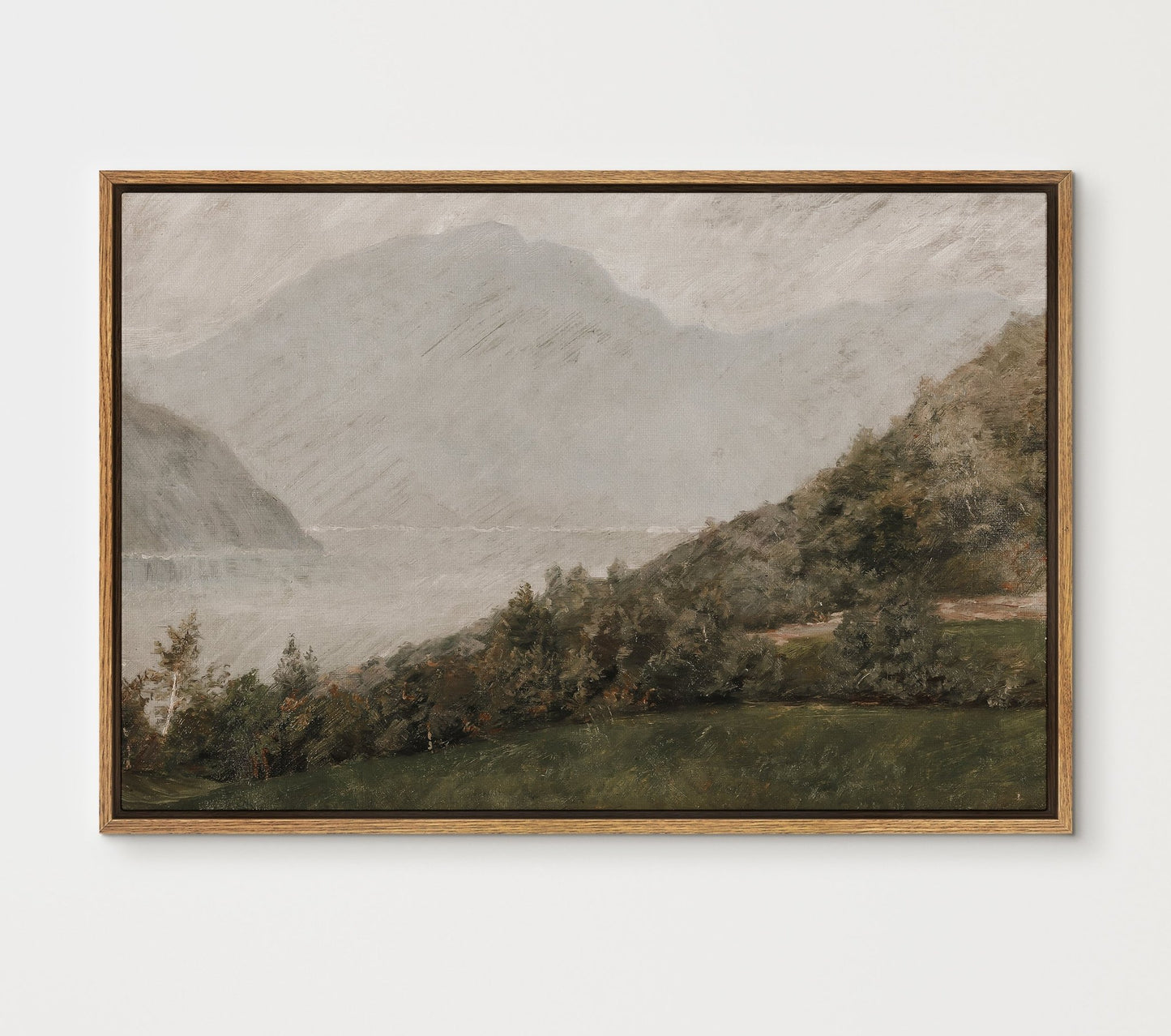 Mountain by the Lake - EasySugerMountain by the LakeFramed Canvas PrintsEasySugerEasySugerMountain by the Lake24x16Natural