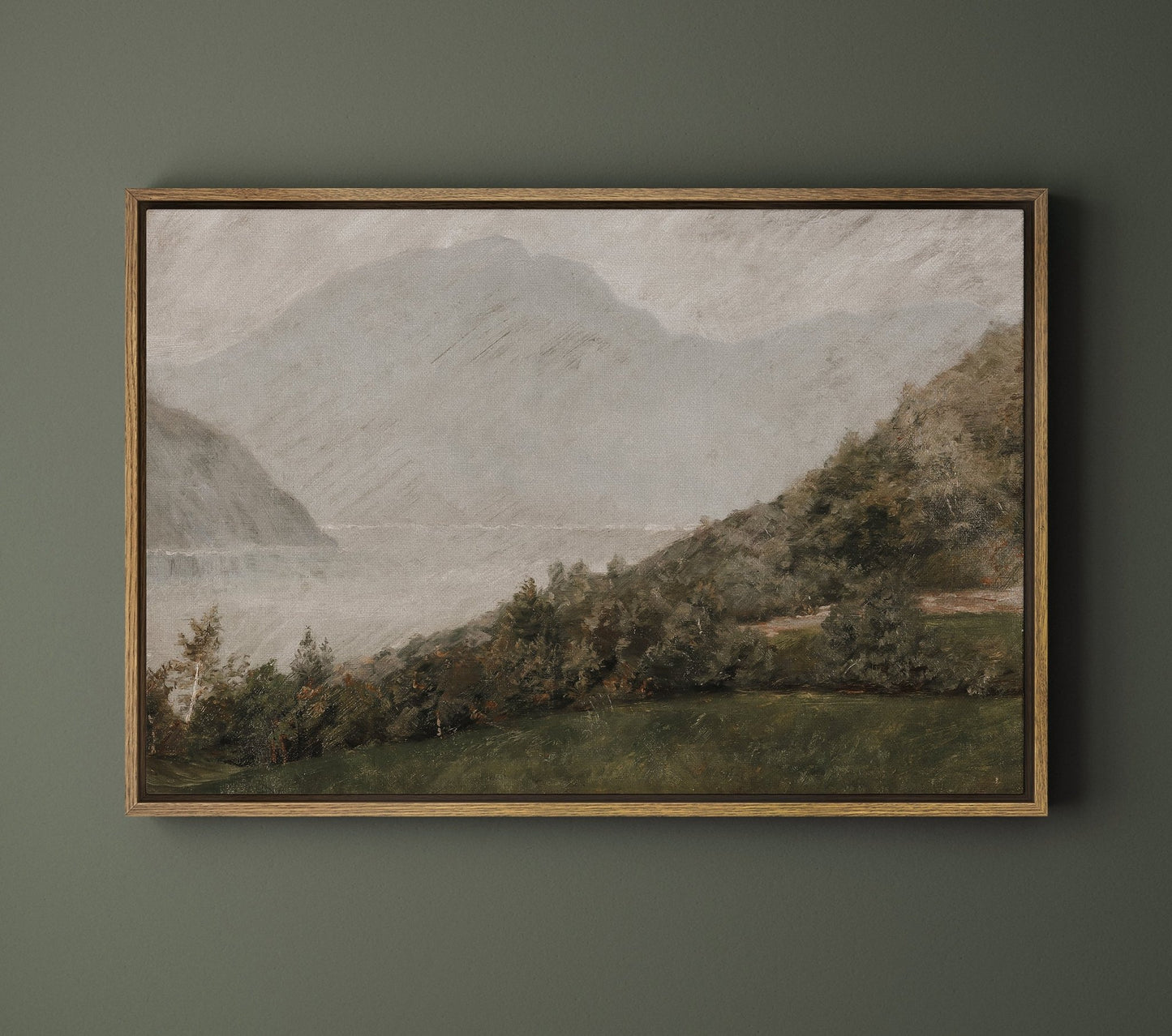 Mountain by the Lake - EasySugerMountain by the LakeFramed Canvas PrintsEasySugerEasySugerMountain by the Lake24x16Light