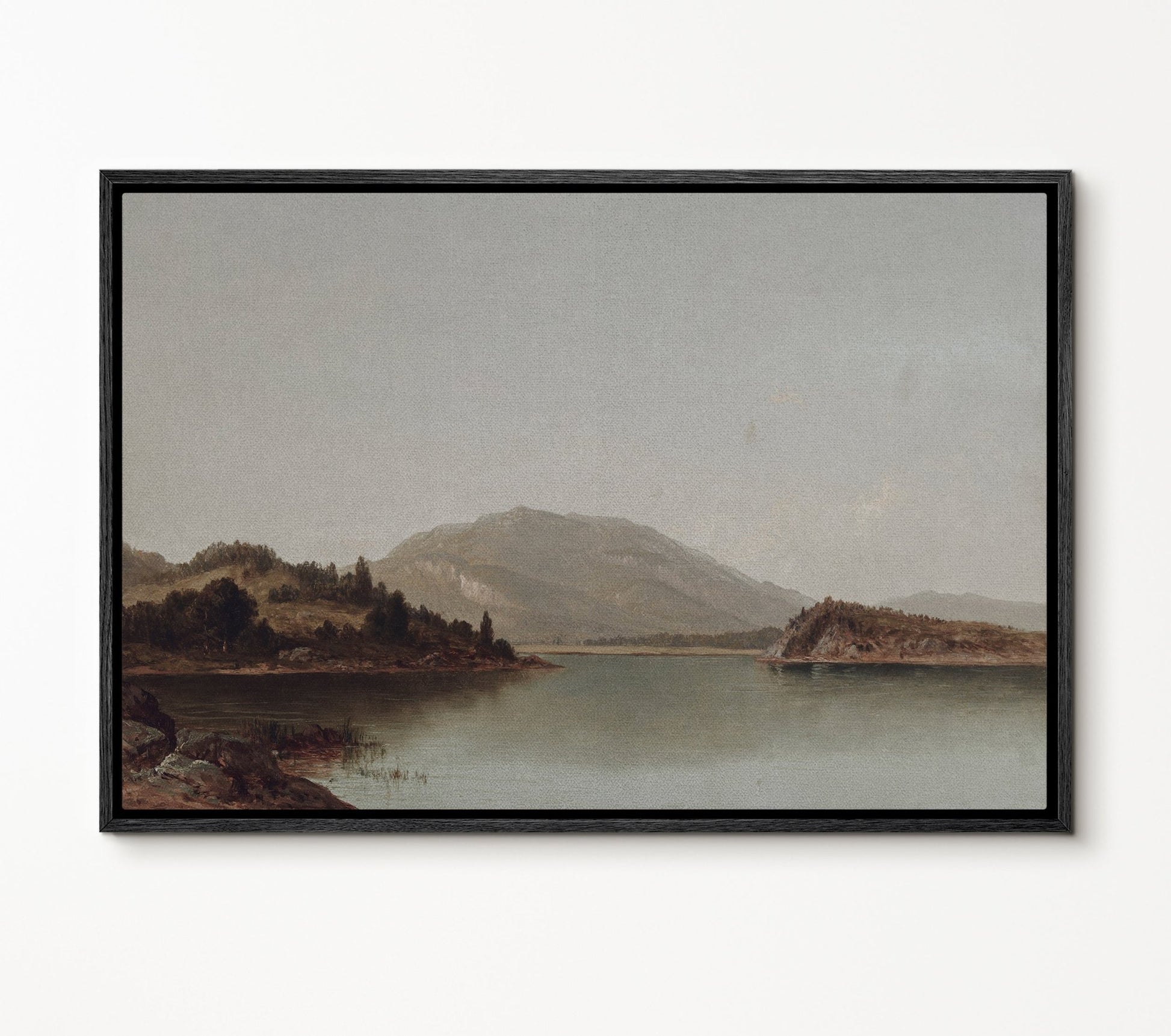 Mountain by the Lake III - EasySugerMountain by the Lake IIIFramed Canvas PrintsEasySugerEasySugerMountain by the Lake III24x16Black