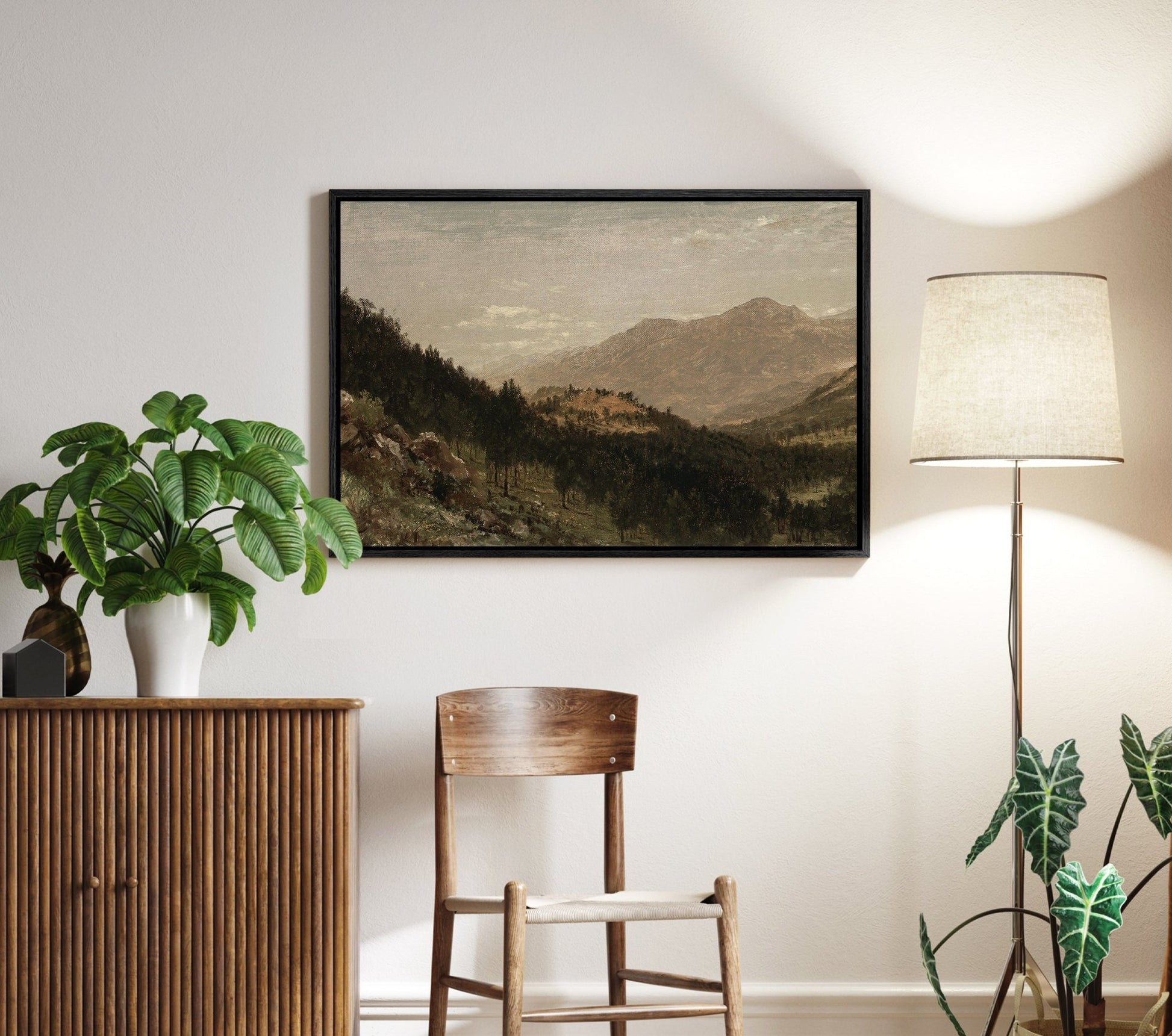 Mountain View III - EasySugerMountain View IIIFramed Canvas PrintsEasySugerEasySugerMountain View III24x16Walnut