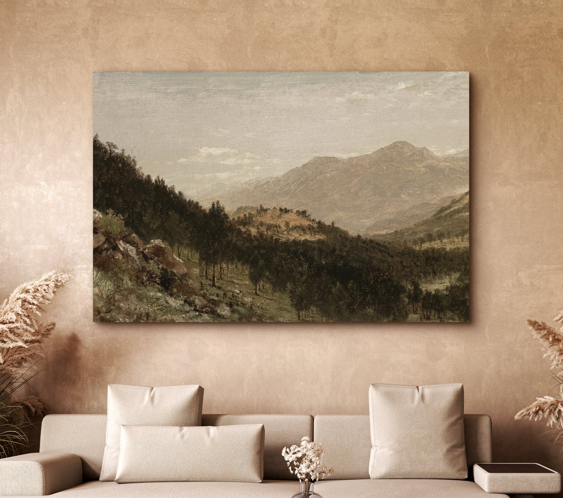 Mountain View III - EasySugerMountain View IIIFramed Canvas PrintsEasySugerEasySugerMountain View III24x16Walnut