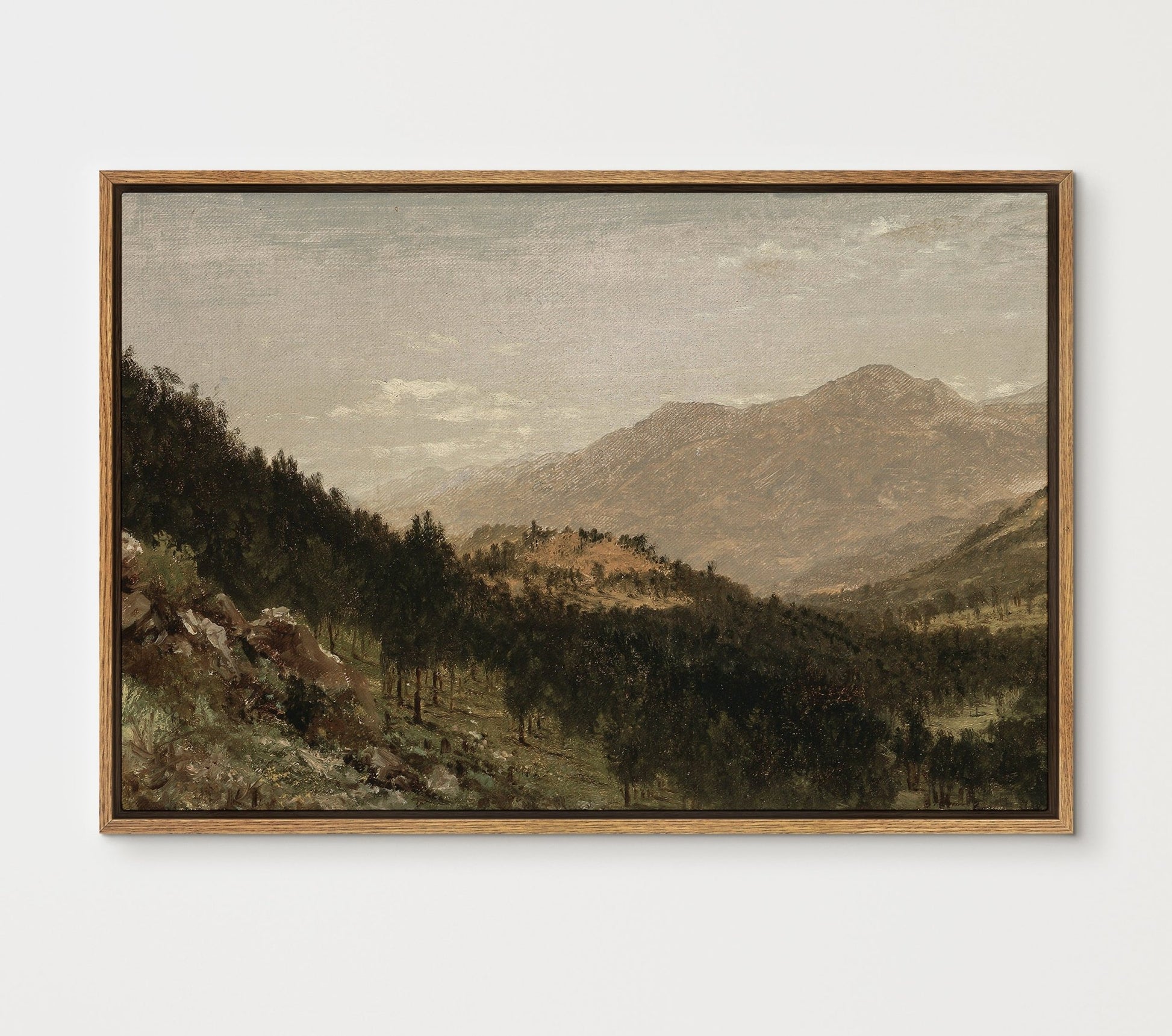 Mountain View III - EasySugerMountain View IIIFramed Canvas PrintsEasySugerEasySugerMountain View III24x16Walnut