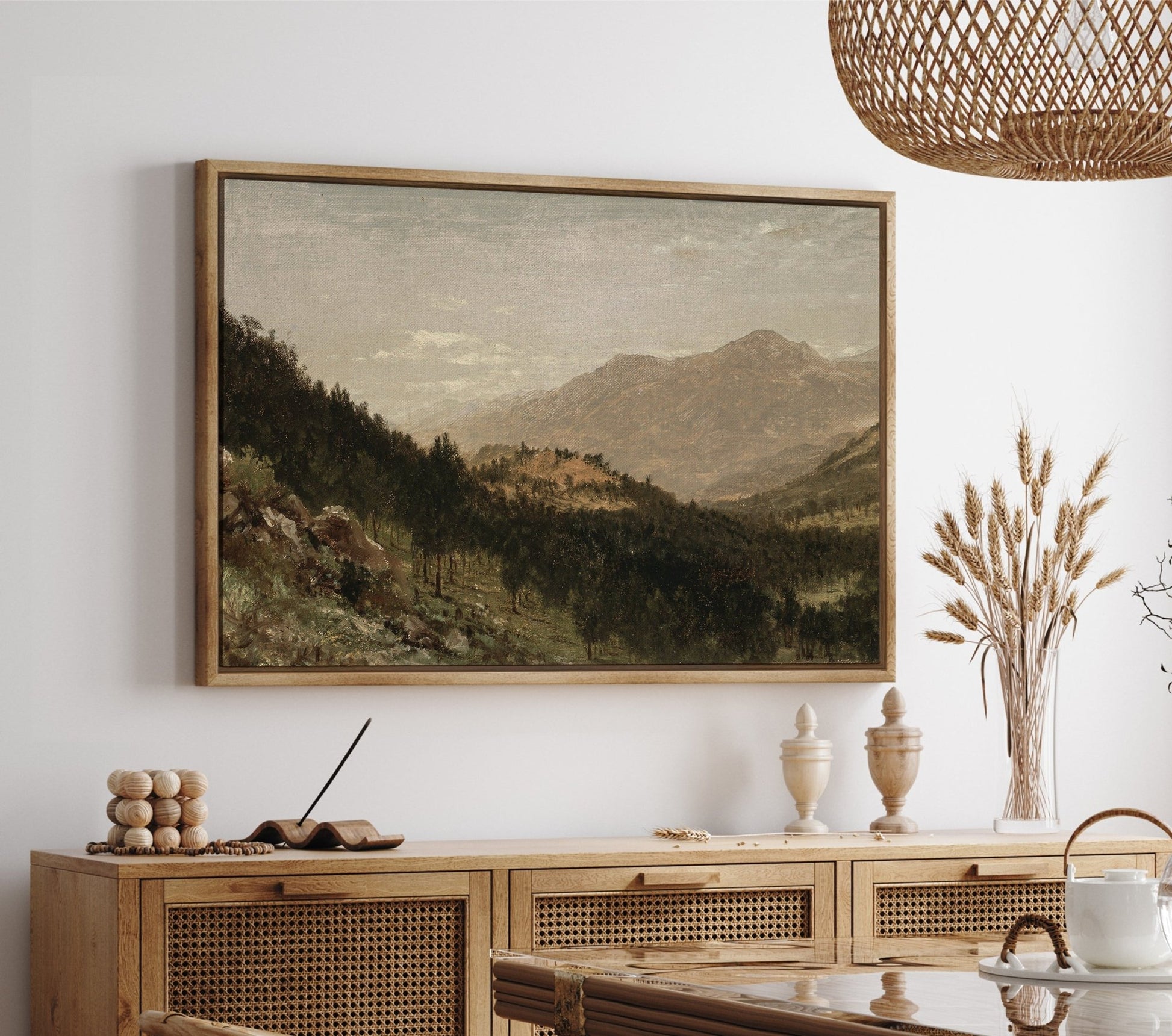 Mountain View III - EasySugerMountain View IIIFramed Canvas PrintsEasySugerEasySugerMountain View III24x16Walnut