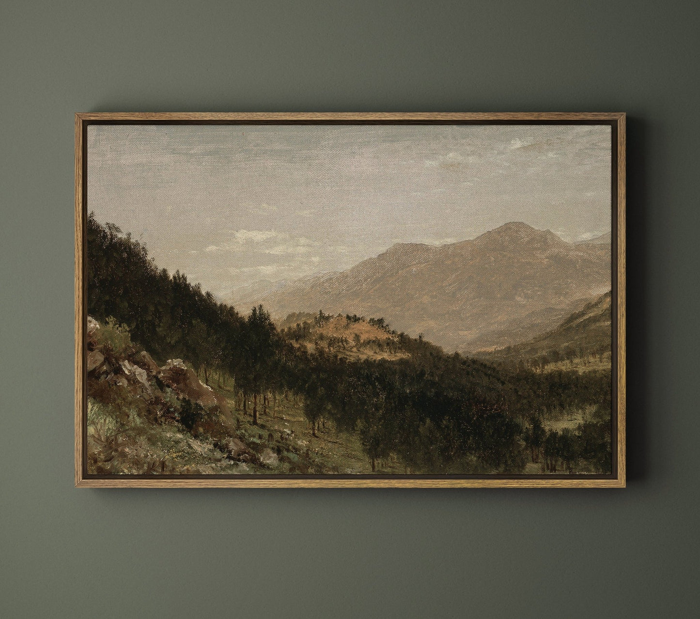 Mountain View III - EasySugerMountain View IIIFramed Canvas PrintsEasySugerEasySugerMountain View III24x16Walnut