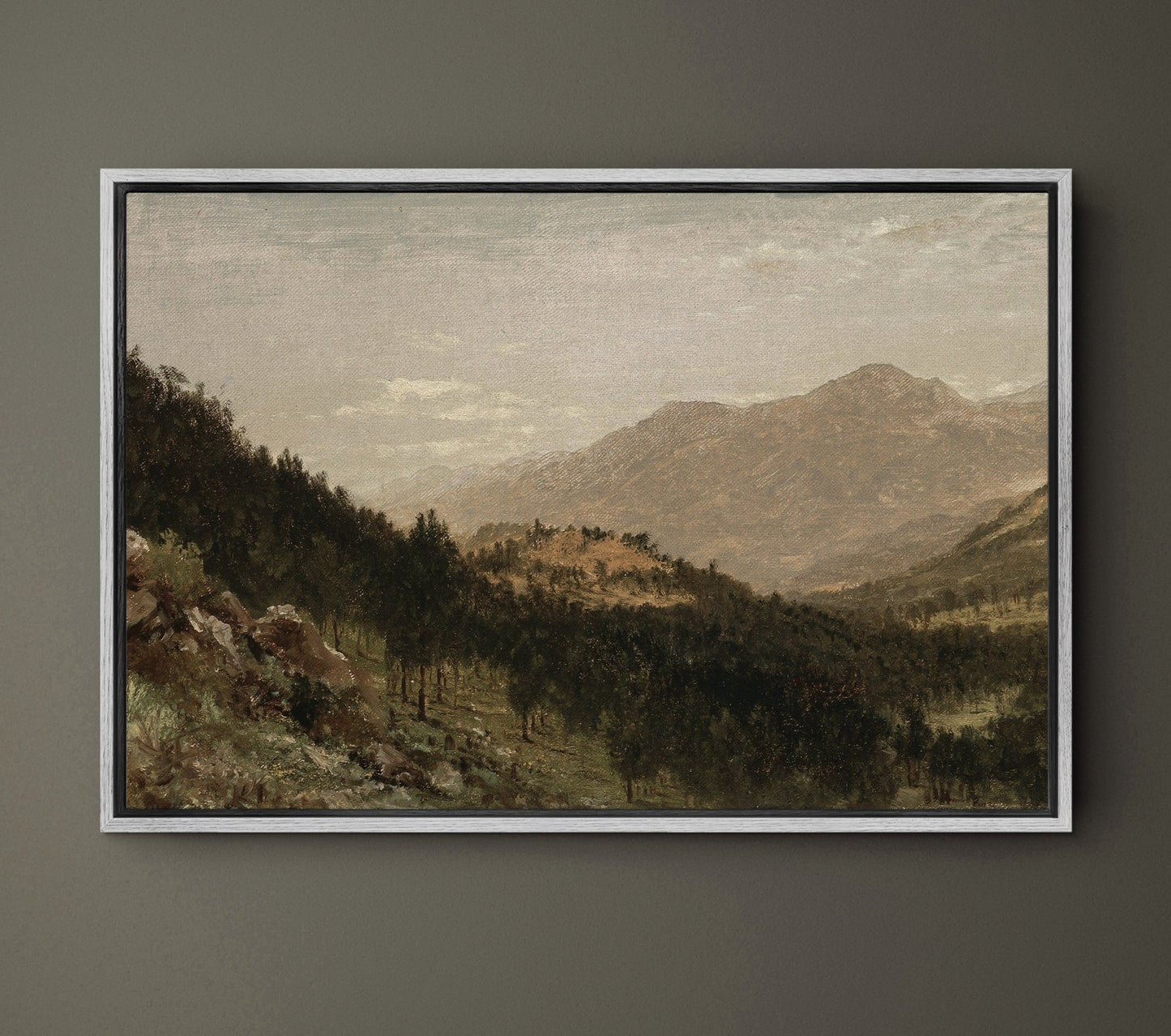 Mountain View III - EasySugerMountain View IIIFramed Canvas PrintsEasySugerEasySugerMountain View III24x16Walnut