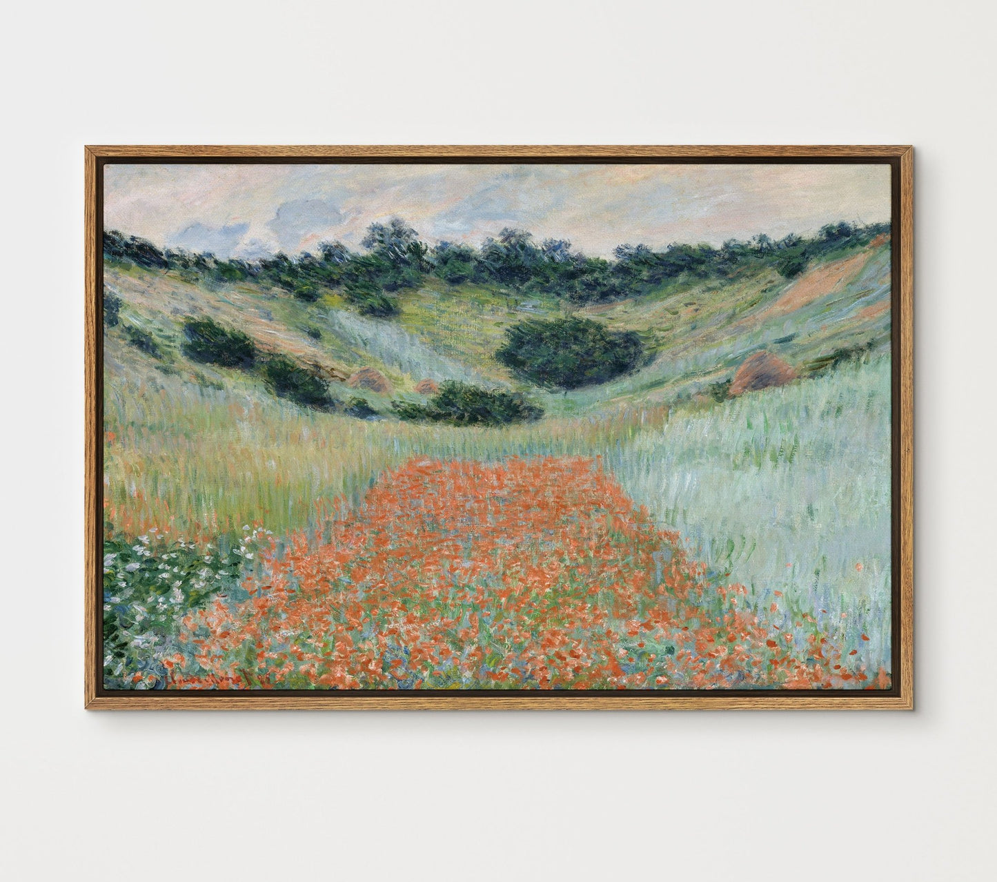 Poppy Field in a Hollow near Giverny 1885 - EasySugerPoppy Field in a Hollow near Giverny 1885Framed Canvas PrintsEasySugerEasySugerPoppy Field in a Hollow near Giverny 188524x16Walnut