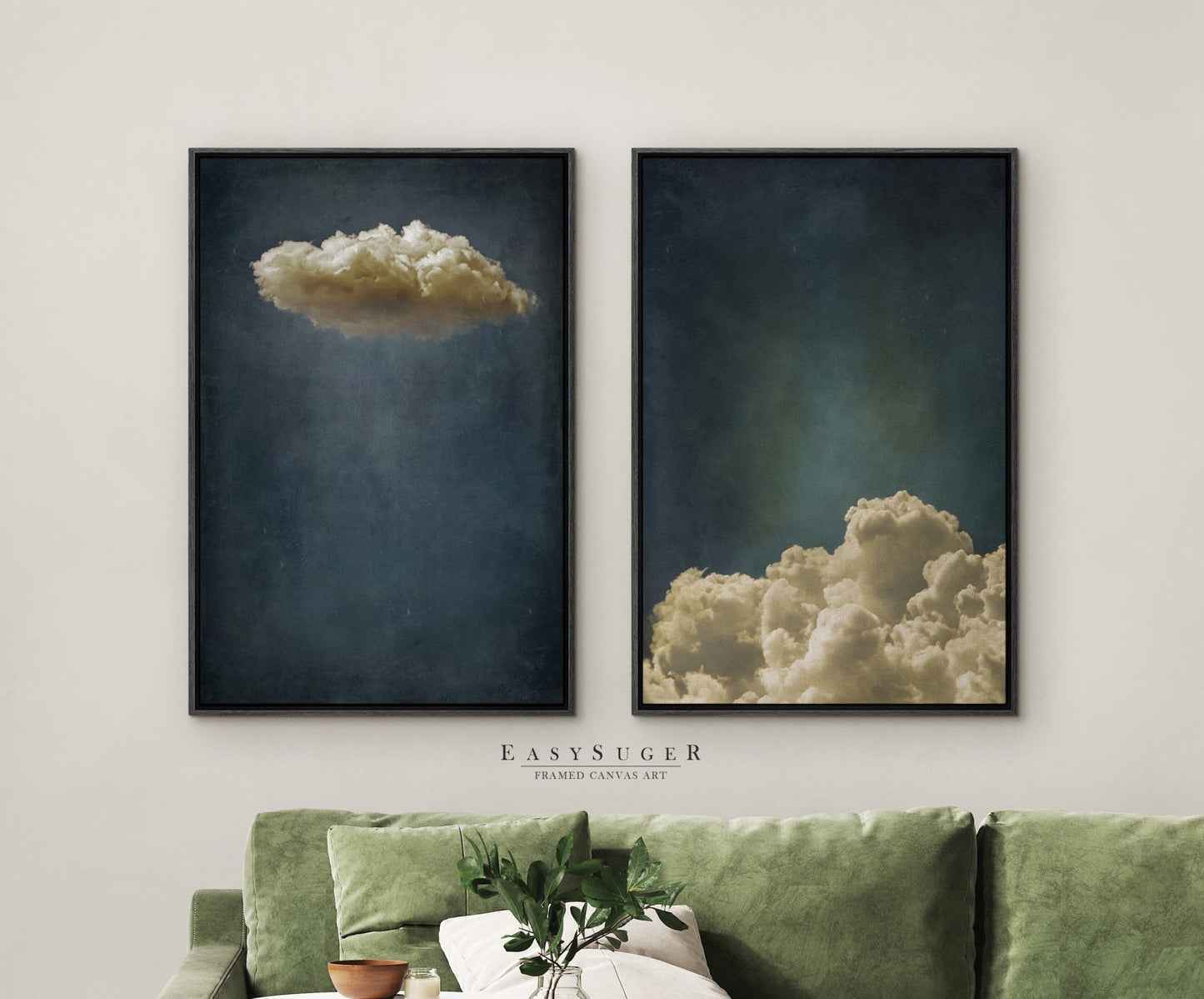 Set of 2 Moody Clouds - EasySugerSet of 2 Moody CloudsFramed Canvas PrintsEasySugerEasySugerSet of 2 Moody Clouds2 Pieces of 16x24Black