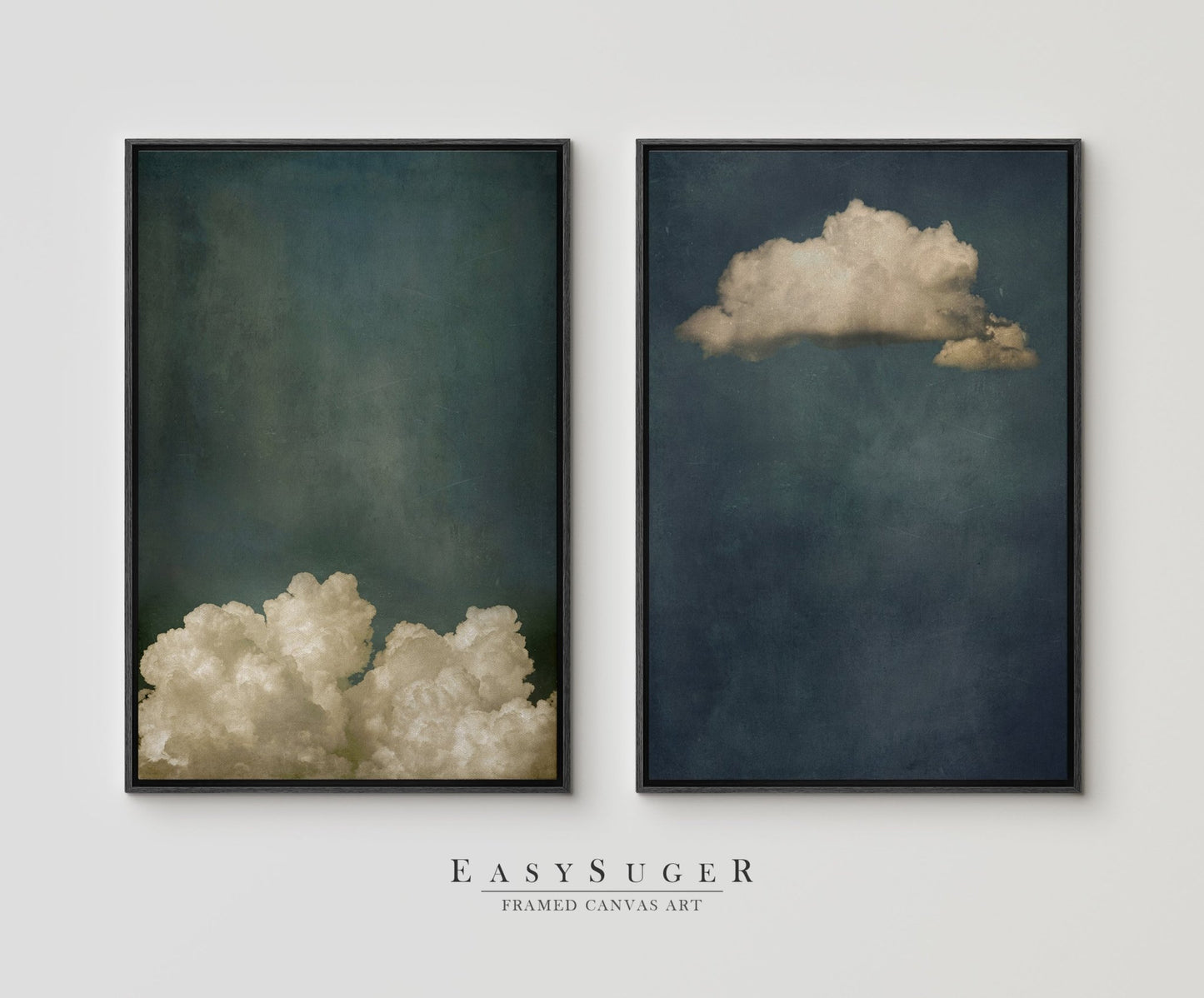 Set of 2 Moody Clouds - EasySugerSet of 2 Moody CloudsFramed Canvas PrintsEasySugerEasySugerSet of 2 Moody Clouds2 Pieces of 16x24Black