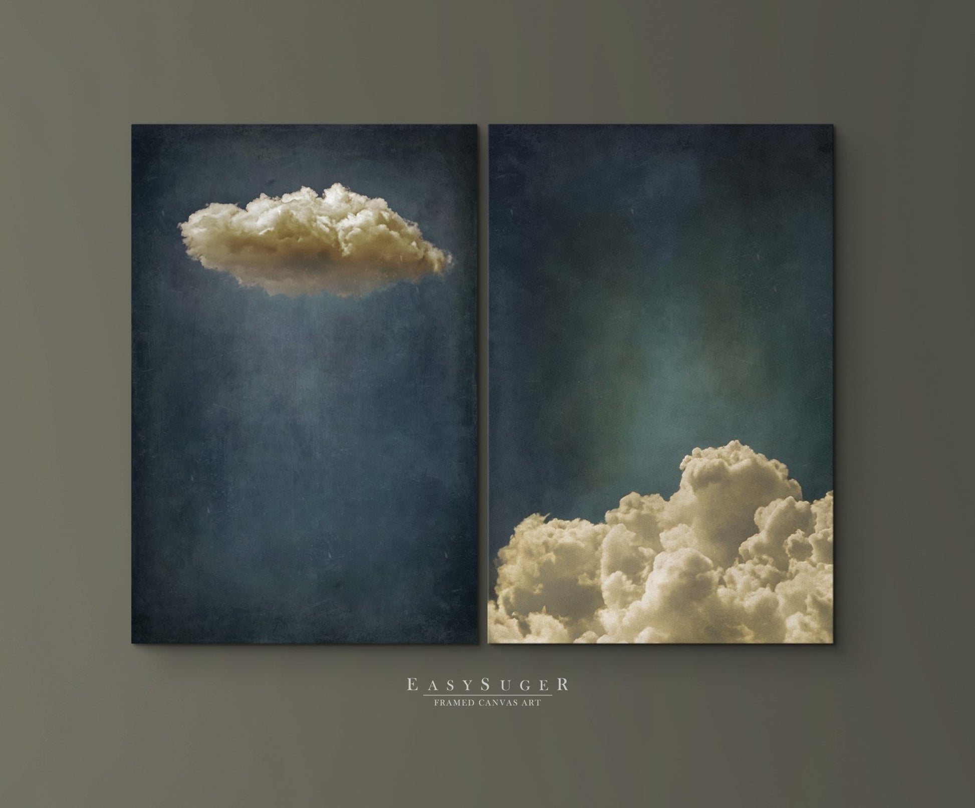 Set of 2 Moody Clouds - EasySugerSet of 2 Moody CloudsFramed Canvas PrintsEasySugerEasySugerSet of 2 Moody Clouds2 Pieces of 16x24Premuim Gallery Wrap