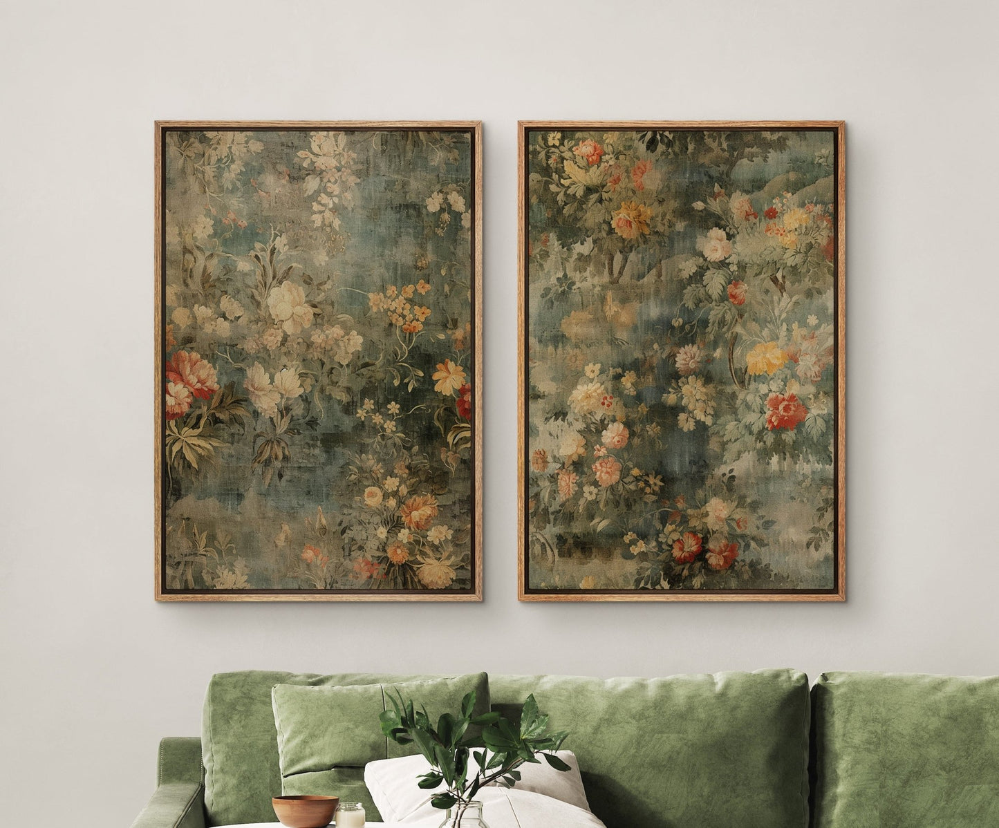 Set of 2 Vintage Tapestry - EasySugerSet of 2 Vintage TapestryFramed Canvas PrintsEasySugerEasySugerSet of 2 Vintage Tapestry2 pieces of 24x16Walnut