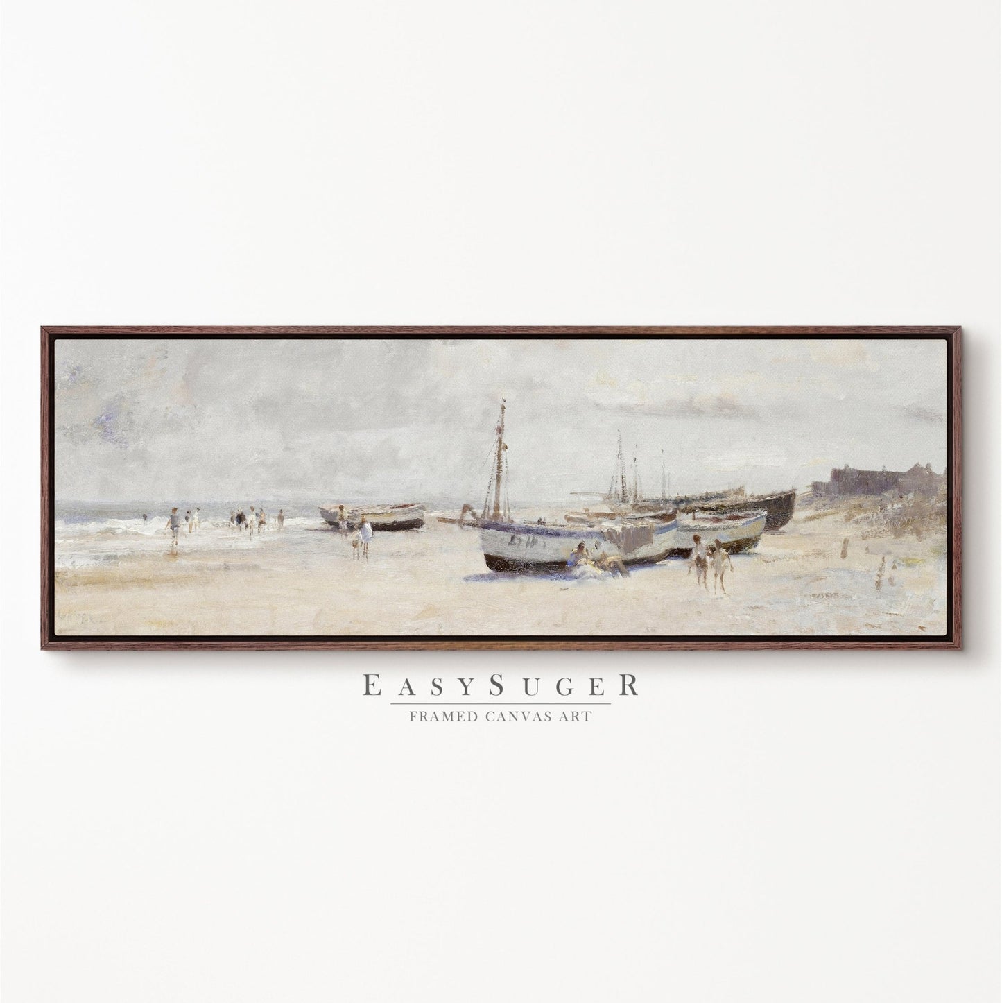 Summer Beach 1875 - EasySugerSummer Beach 1875Framed Canvas PrintsEasySugerEasySugerSummer Beach 187536x12Walnut