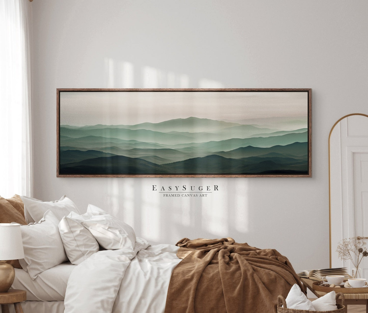 Sunset Mountain I - EasySugerSunset Mountain IFramed Canvas PrintsEasySugerEasySugerSunset Mountain I36x12Walnut