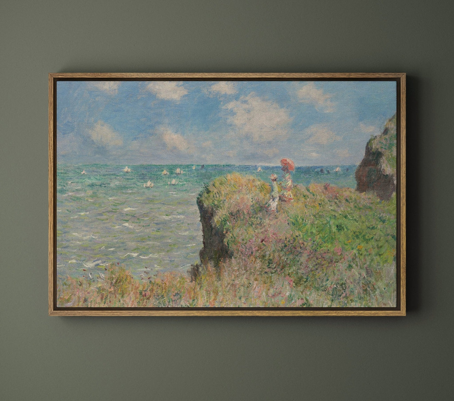 The Cliff Walk at Pourville - EasySugerThe Cliff Walk at PourvilleFramed Canvas PrintsEasySugerEasySugerThe Cliff Walk at Pourville24x16Light