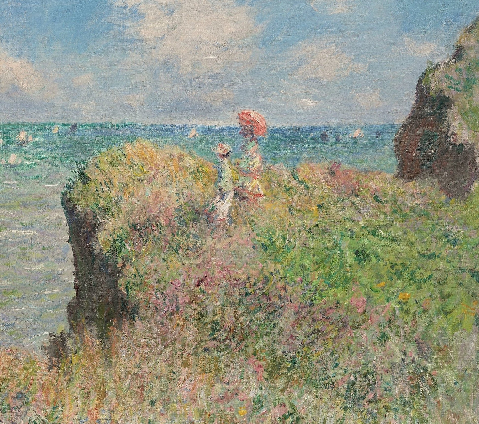 The Cliff Walk at Pourville - EasySugerThe Cliff Walk at PourvilleFramed Canvas PrintsEasySugerEasySugerThe Cliff Walk at Pourville24x16Walnut