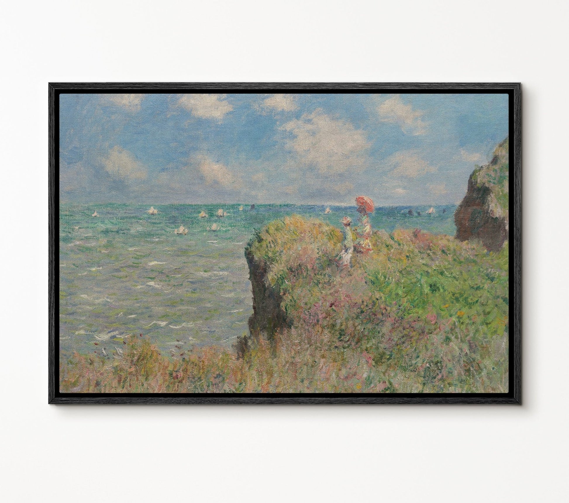 The Cliff Walk at Pourville - EasySugerThe Cliff Walk at PourvilleFramed Canvas PrintsEasySugerEasySugerThe Cliff Walk at Pourville24x16Black