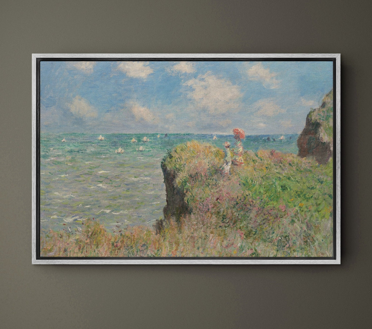 The Cliff Walk at Pourville - EasySugerThe Cliff Walk at PourvilleFramed Canvas PrintsEasySugerEasySugerThe Cliff Walk at Pourville24x16Light