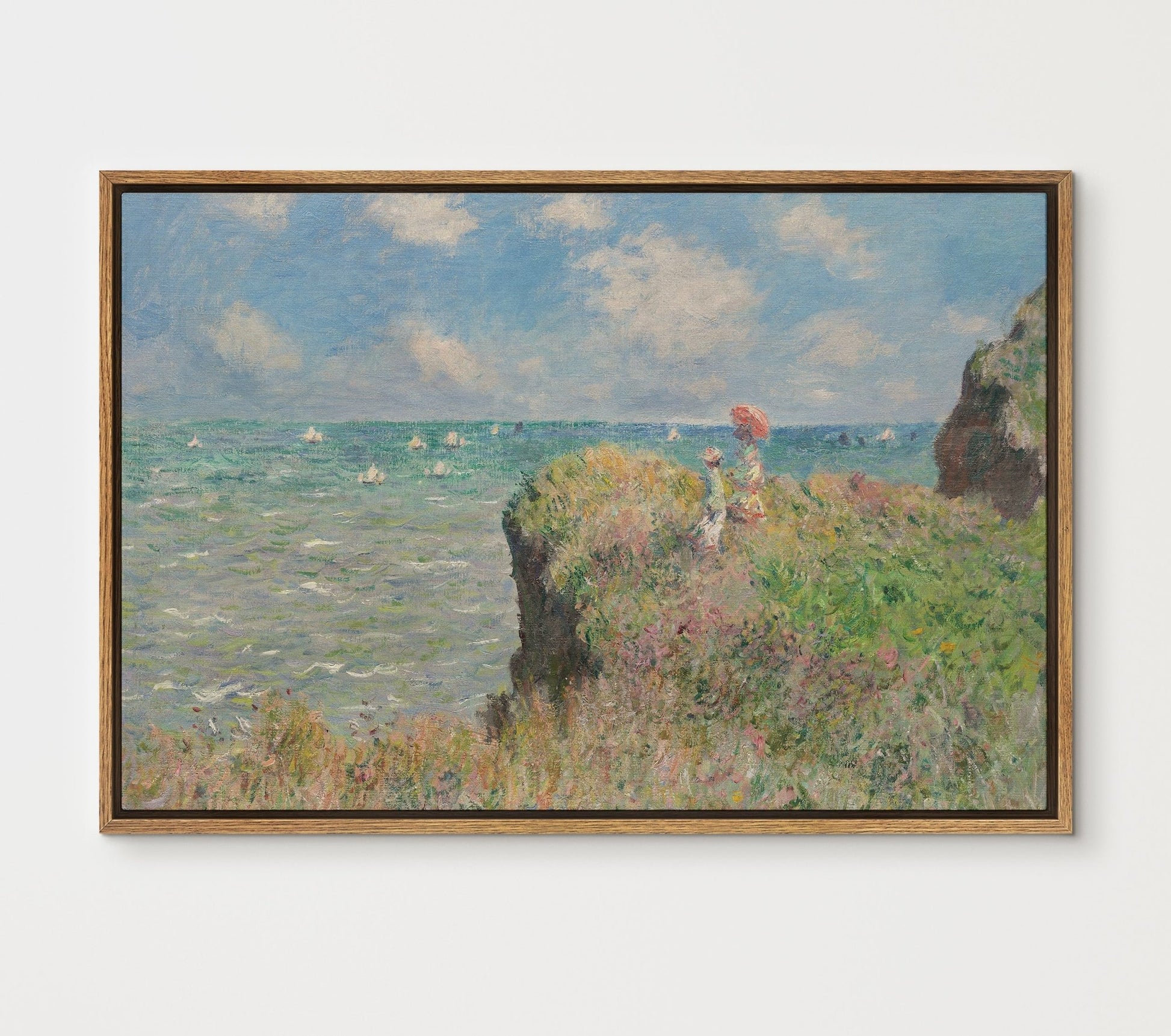 The Cliff Walk at Pourville - EasySugerThe Cliff Walk at PourvilleFramed Canvas PrintsEasySugerEasySugerThe Cliff Walk at Pourville24x16Natural