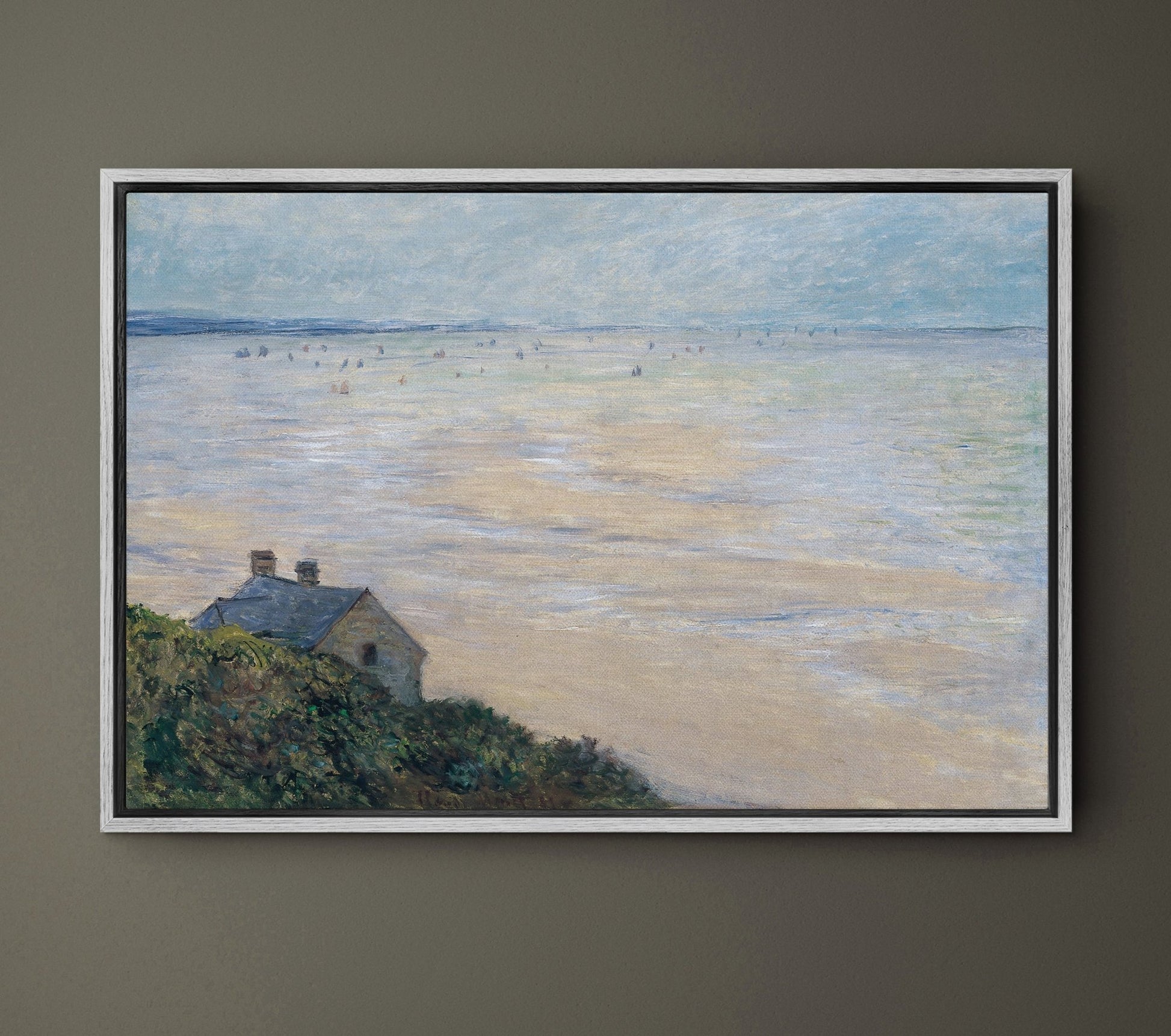 The Hut in Trouville Low Tide 1881 - EasySugerThe Hut in Trouville Low Tide 1881Framed Canvas PrintsEasySugerEasySugerThe Hut in Trouville Low Tide 188124x16Walnut