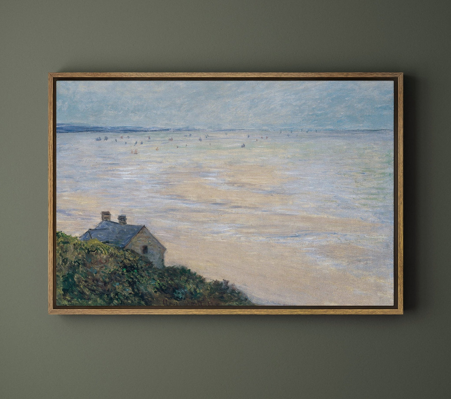 The Hut in Trouville Low Tide 1881 - EasySugerThe Hut in Trouville Low Tide 1881Framed Canvas PrintsEasySugerEasySugerThe Hut in Trouville Low Tide 188124x16Walnut