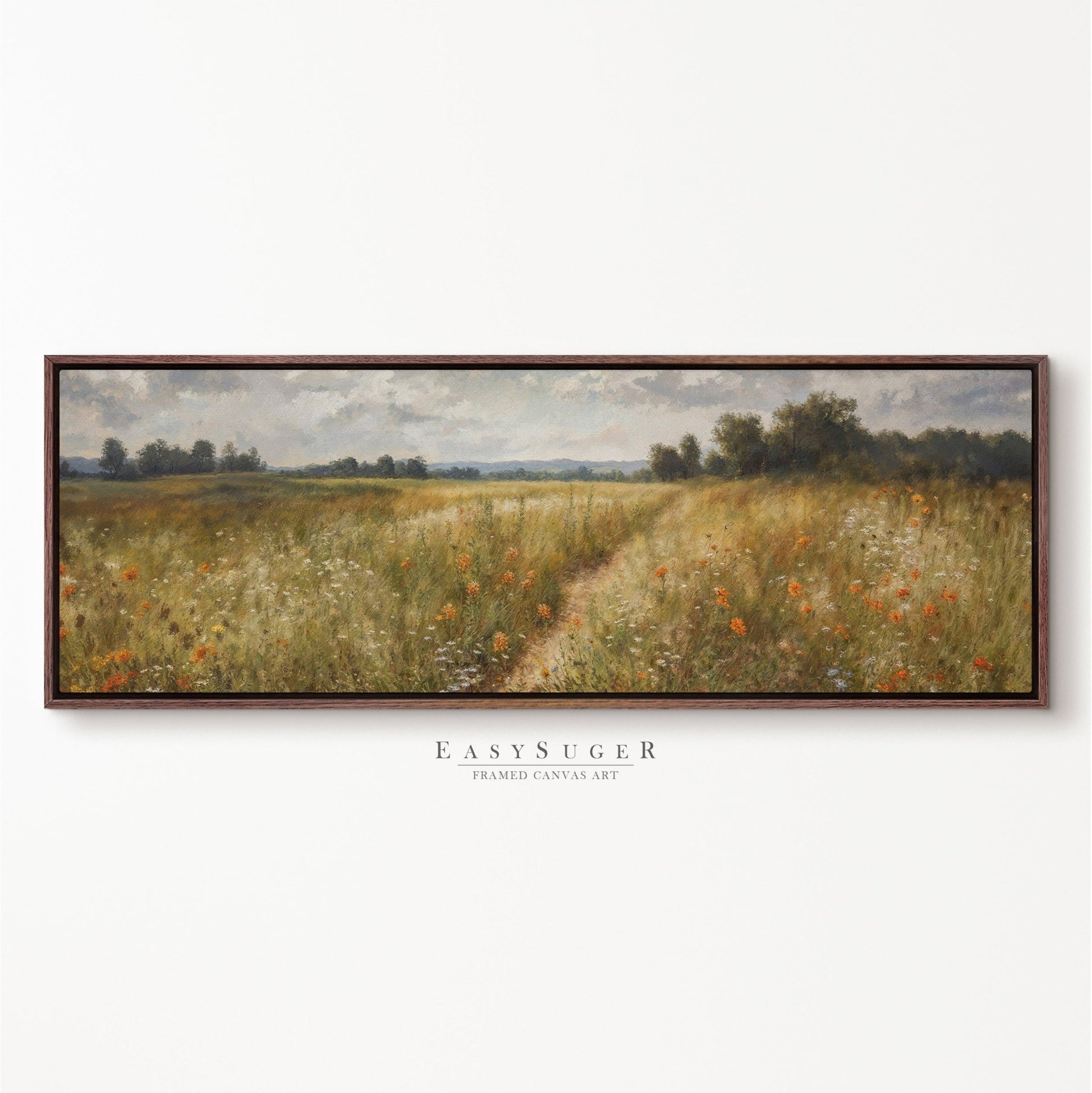 Ultra Wide Vintage Landscape and Lake Wall art - EasySugerUltra Wide Vintage Landscape and Lake Wall artFramed Canvas PrintsEasySugerEasySugerUltra Wide Vintage Landscape and Lake Wall art36x12Walnut