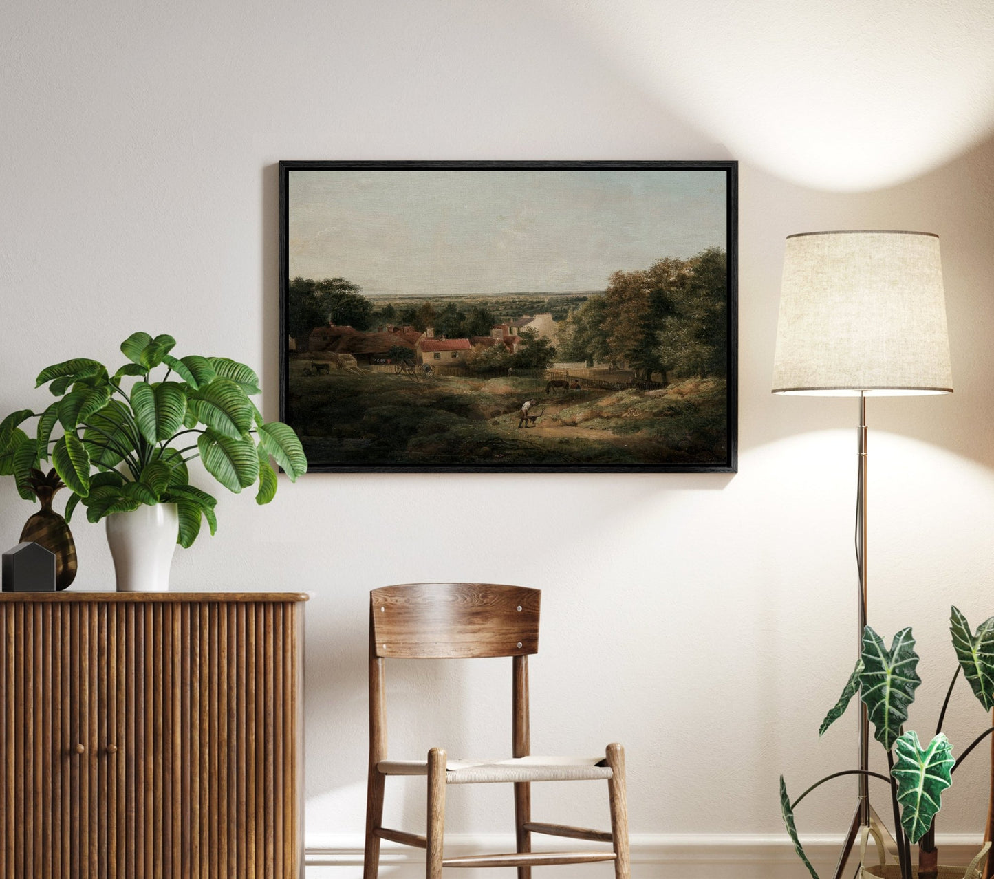 Vintage Country Landscape - EasySugerVintage Country LandscapeFramed Canvas PrintsEasySugerEasySugerVintage Country Landscape24x16Light