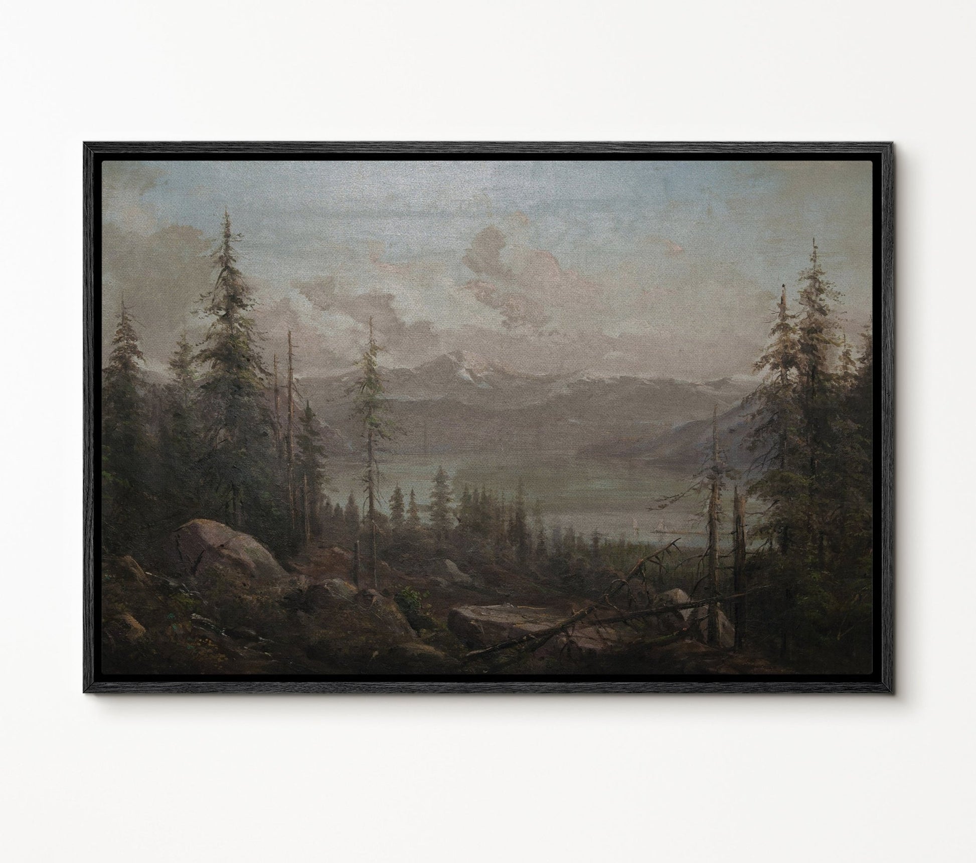 Vintage Country Landscape III - EasySugerVintage Country Landscape IIIFramed Canvas PrintsEasySugerEasySugerVintage Country Landscape III24x16Black