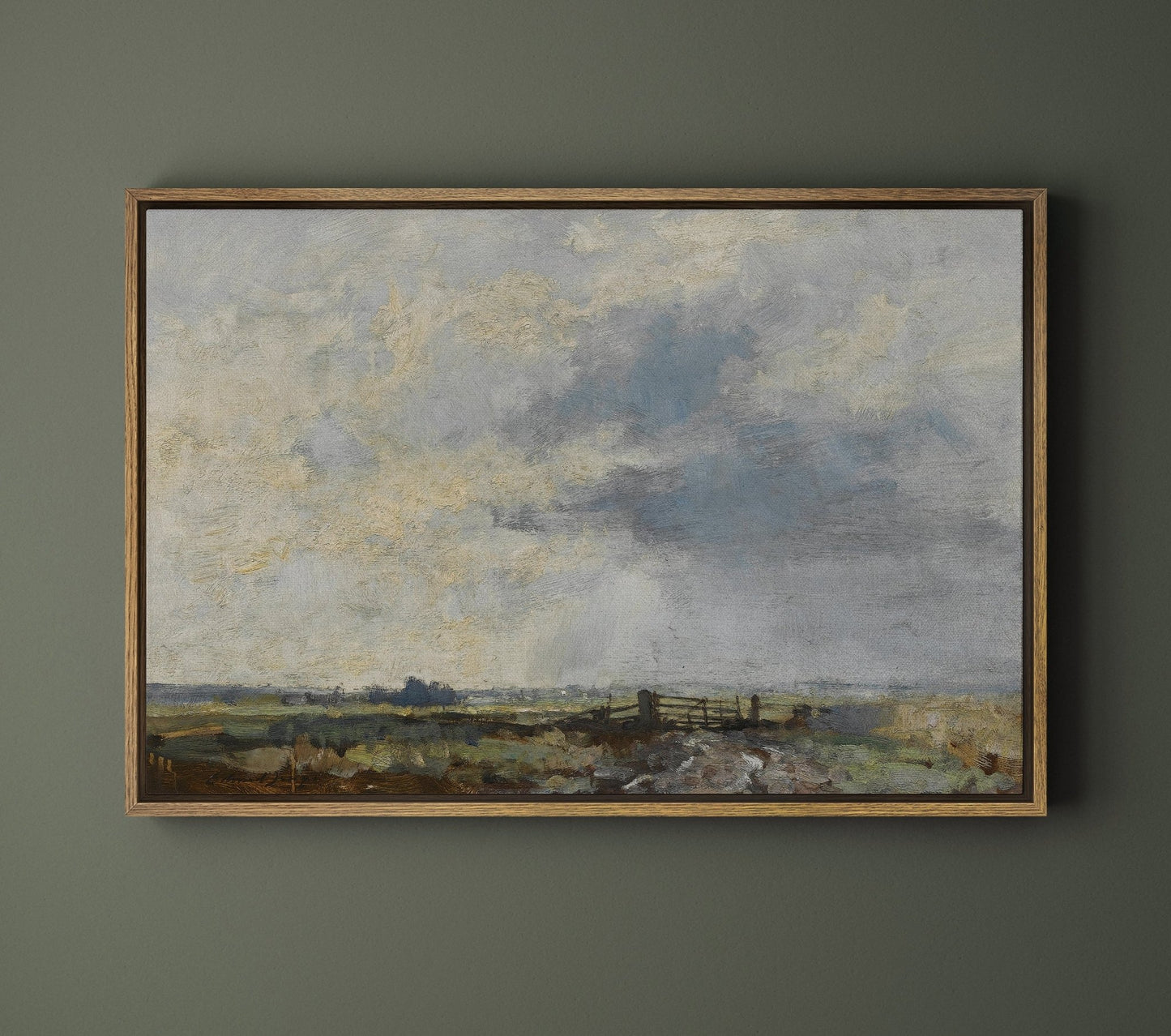 Vintage Country Landscape V - EasySugerVintage Country Landscape VFramed Canvas PrintsEasySugerEasySugerVintage Country Landscape V24x16Natural