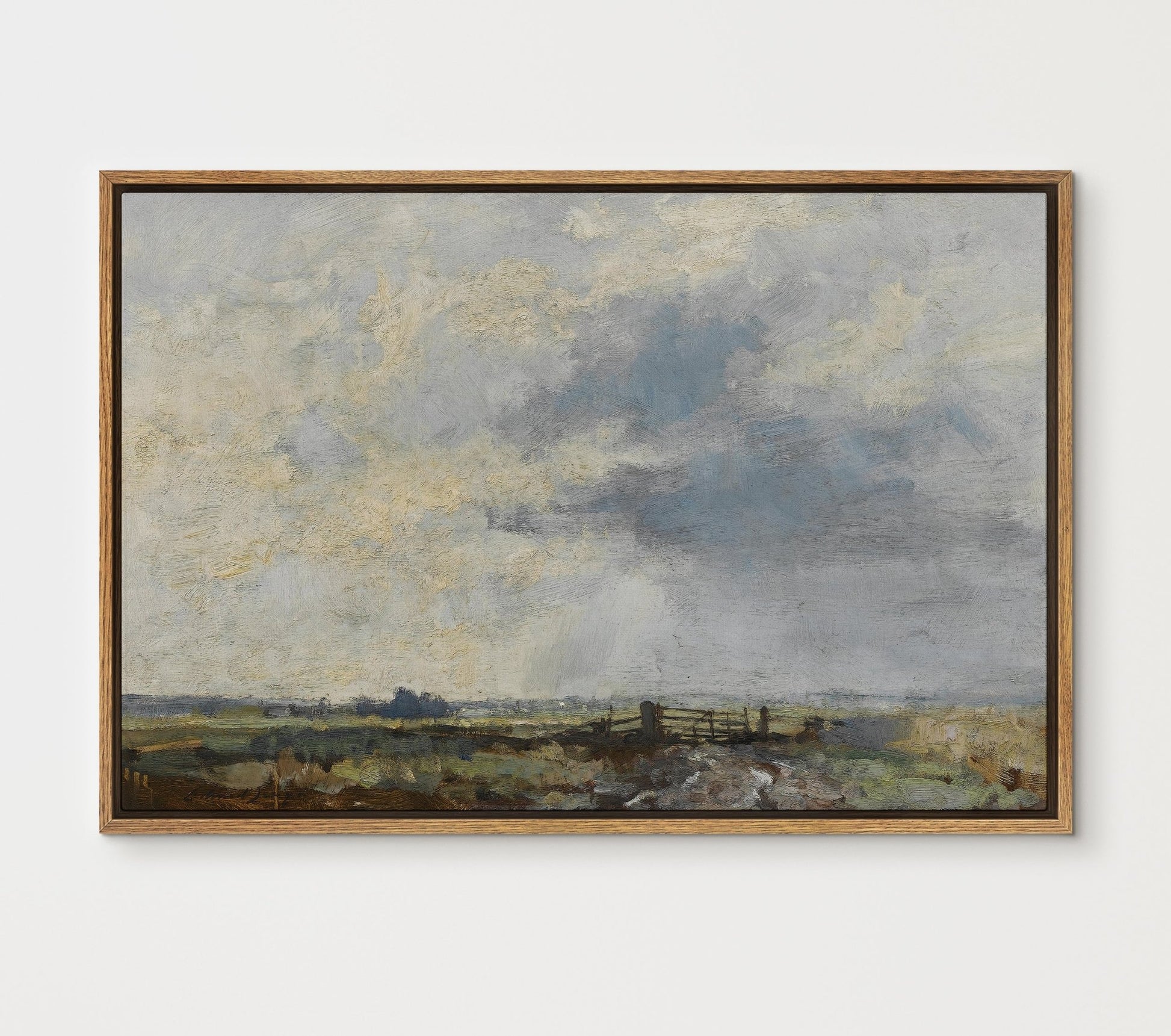 Vintage Country Landscape V - EasySugerVintage Country Landscape VFramed Canvas PrintsEasySugerEasySugerVintage Country Landscape V24x16Natural